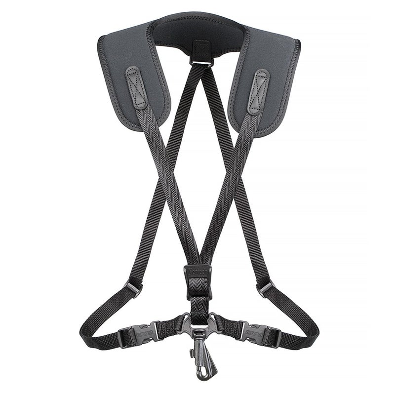 Neo Tech Neotech Super Harness - Regular - Swivel Hook - Saxophone Strap â€“ Adjustable Strap for Bass Clarinet Harness, Saxophone Accessories, Black - Made in USA - Image 1